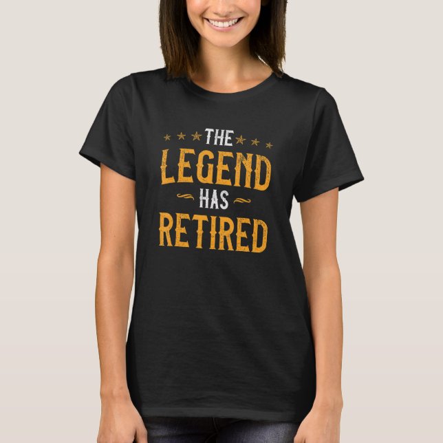 Camiseta Mens The Legend Has Retired  Retirement  Men (Frente)