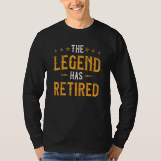 Camiseta Mens The Legend Has Retired  Retirement  Men
