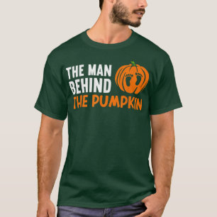 Camiseta Mens The Man Behind The Pumpkin Funny Halloween M