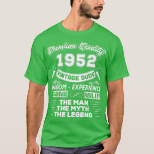 Camiseta Mens The Man Myth Legend Vintage 1952 70 Birthda