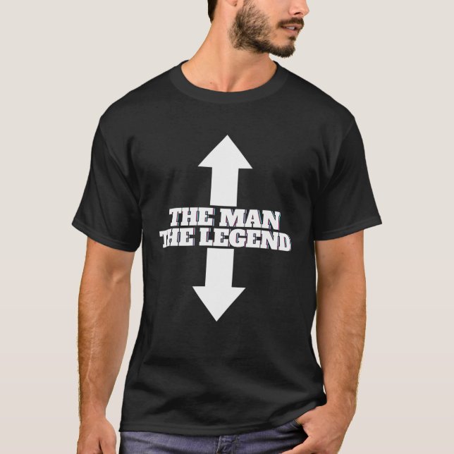 Camiseta Mens The Man The Legend The Man The Legend Man Mac (Frente)