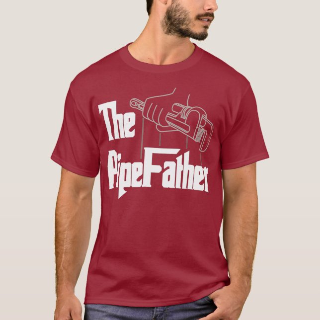 Camiseta Mens The PipePadre Funny Pai Pais (Frente)