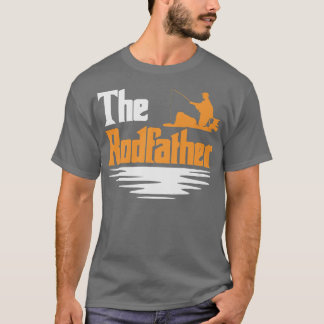 Camiseta Mens The Rodfather  Funny Mens Fishing Fisherman 