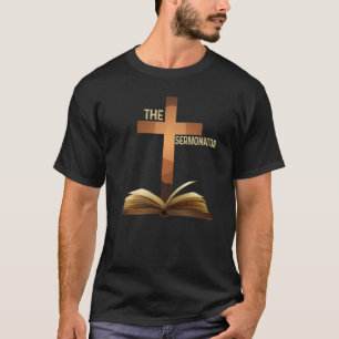 Camiseta Mens The Sermonator Pastor Christian Parish Clergy