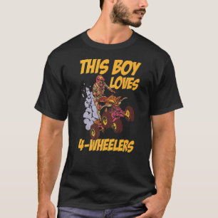 Camiseta Mens This Boy ama 4 Wheelers Quad Bike Atv Gear