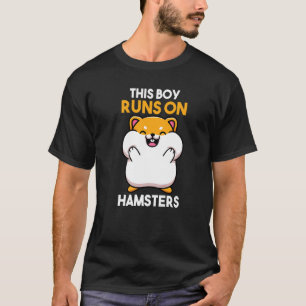 Camiseta Mens This Boy Runs On Hamsters