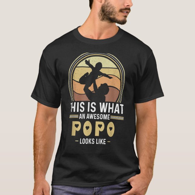 Camiseta Mens This is What an Awesome Popo Looks Like Popo (Frente)