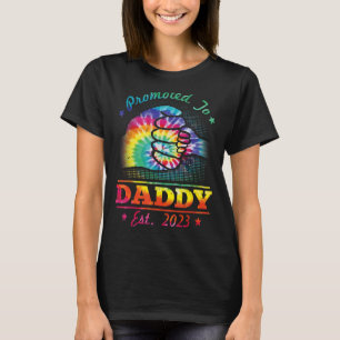 Camiseta Mens Tie Die Promovido Ao Pai 2023 Com Gordura Da 