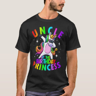 Camiseta Mens Tio da Princesa de Aniversário Dabbing Unicor