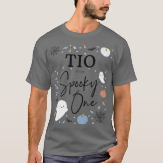 Camiseta Mens Tio do Spooky One First Birthday Blue Boy