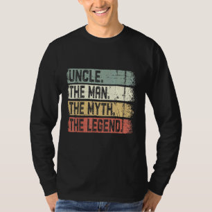 Camiseta Mens Tio O Homem O Mito A Lenda Tee Para A Unc