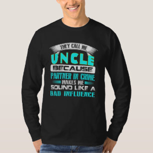 Camiseta Mens Tio Parceiro Do Crime