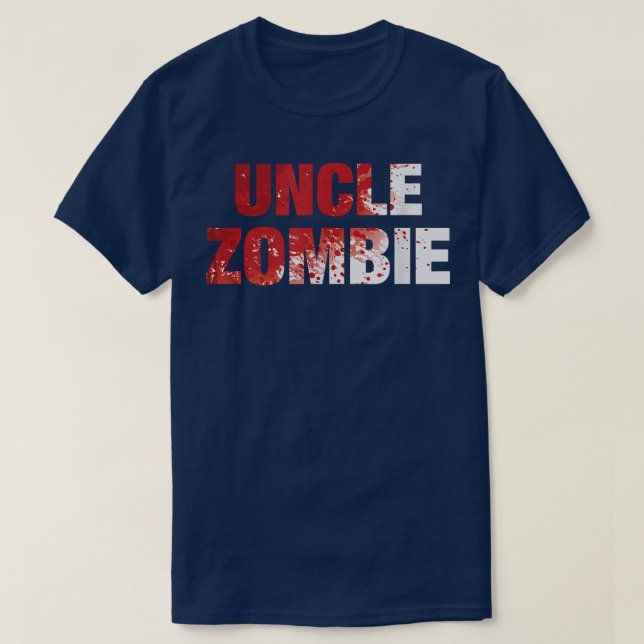 Camiseta Mens Tio Zombie Halloween Costume  (Frente do Design)