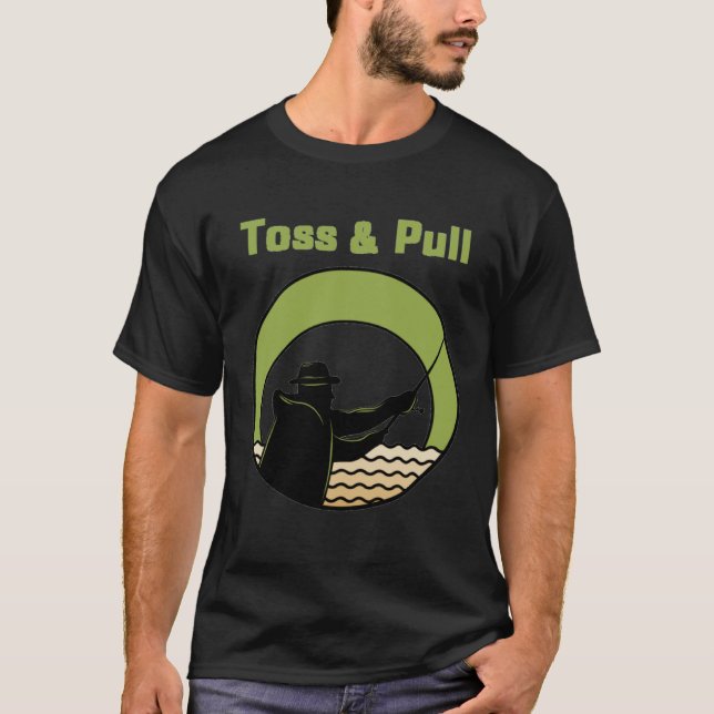 Camiseta Mens Toss And Pull  Fishing  2 (Frente)