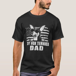 Camiseta Mens Toy Fox Terrier Pai Legal Vintage Retrospecti