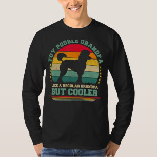 Camiseta Mens Toy Poodle Dog Vintage Toy Poodle Avô