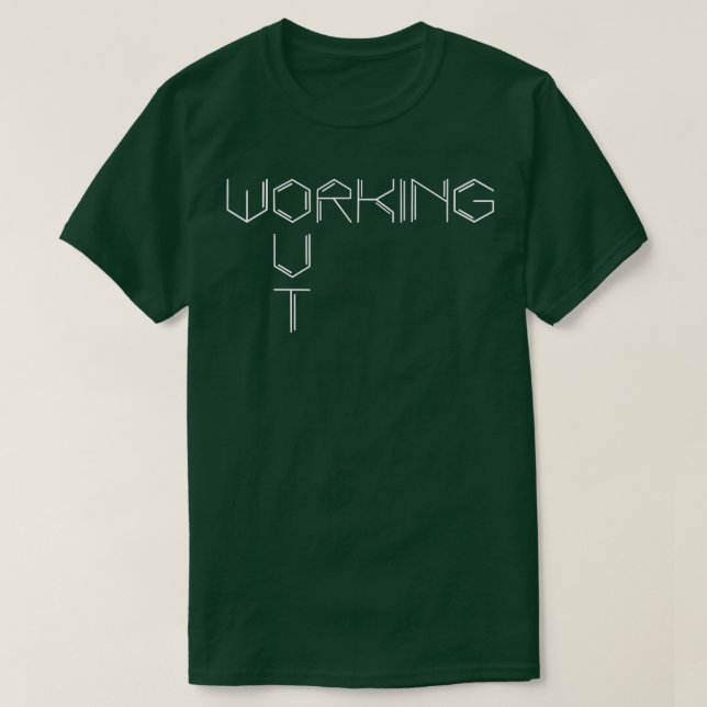 Camiseta Mens trabalhando na Malhação de ginástica (Frente do Design)