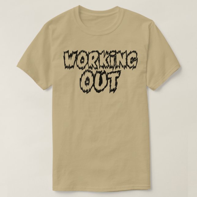 Camiseta Mens trabalhando na Malhação de ginástica  (Frente do Design)