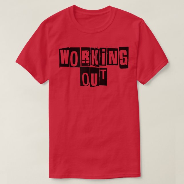 Camiseta Mens trabalhando na Malhação de ginástica  (Frente do Design)