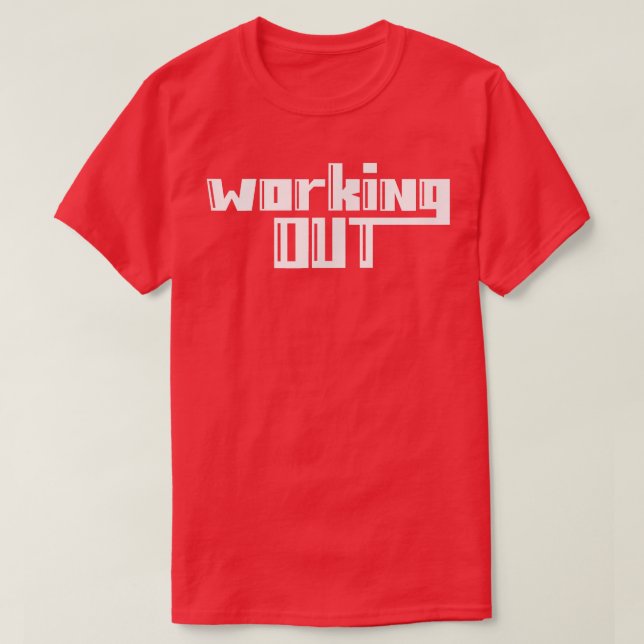 Camiseta Mens trabalhando na Malhação de ginástica (Frente do Design)