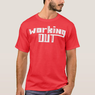 Camiseta Mens trabalhando na Malhação de ginástica