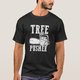 Camiseta Mens Tree Pusher Chainsaw Logging Sawyer Lumberjac