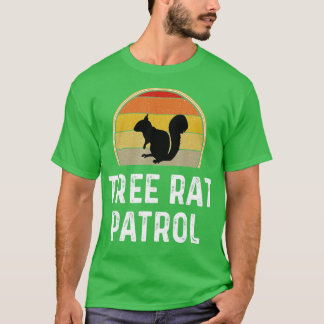 Camiseta Mens Tree Rat Patrol Squirrel Hunter Gifts Engraça