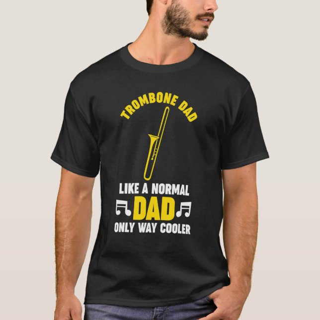 Camiseta Mens trombone dad like a normal trombone musical i (Frente)