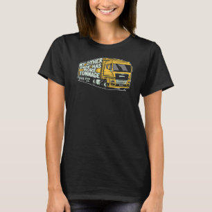 Camiseta Mens Truck Driver Tonray Caminhando Mães antigas d