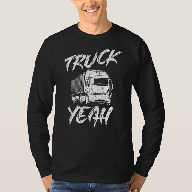Camiseta Mens Truck Driver Trucker Men Caminhão 1 (Frente)