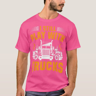 Camiseta Mens Truck Lover Eu Ainda Brinco Com Caminhoneiros