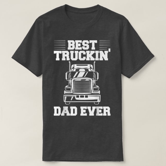 Camiseta Mens Truck Outfit Truck Drick Melhor Caminhão (Frente do Design)