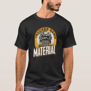 Camiseta Mens Trucker Gang Material Grande Motorista De Cam