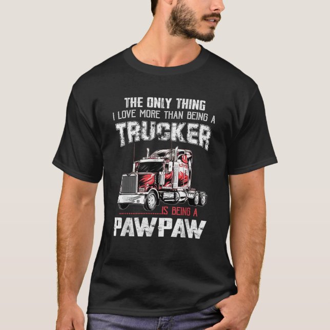 Camiseta Mens Trucker PawPaw Driver Vovô PawPaw Fa (Frente)