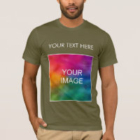 Mens TShirt Adicionar logotipo de imagem Texto Bel