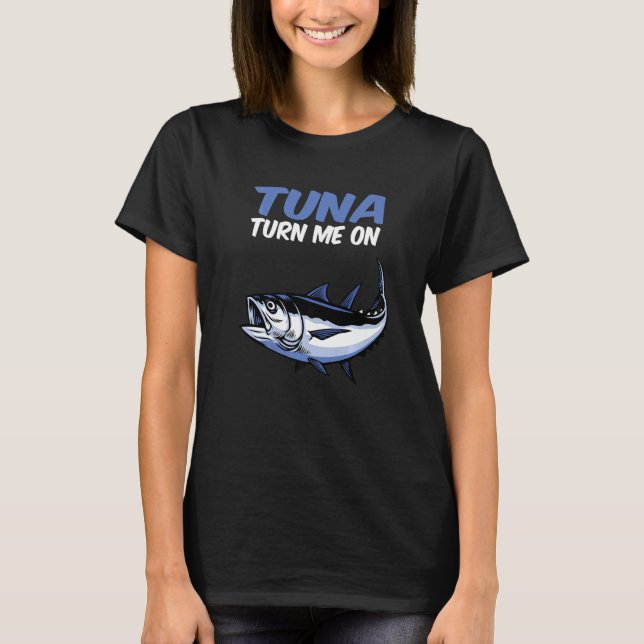 Camiseta Mens Tuna Me Transforma Na Pesca Do Atum (Frente)