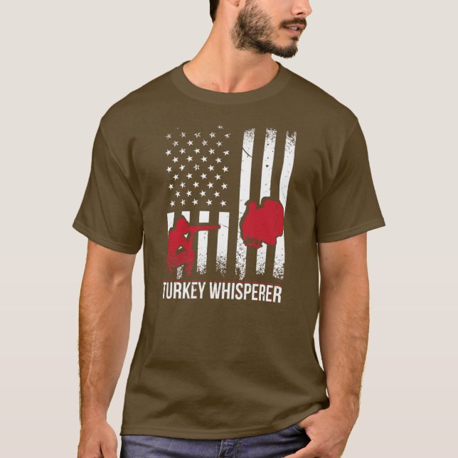 Camiseta Mens Turkey Whisperer Turkey Hunter Loves Hunting (Frente)