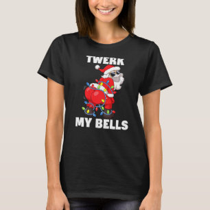 Camiseta Mens Twerk My Bells Tree Lights De Natal Twerk Twe