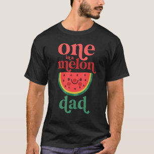 Camiseta Mens Um Em Um Berço De Melancia Pai De Melão