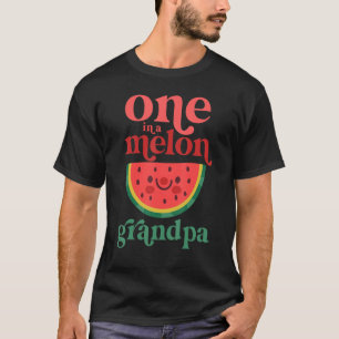 Camiseta Mens Um Em Um Melão Avô, Melancia Cuta