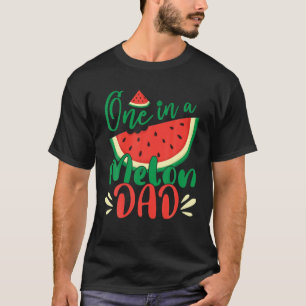 Camiseta Mens Um em Um Melão Pai Melão Melancia Aniversá