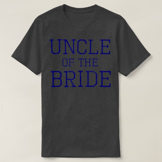 Camiseta Mens Uncle of the Bride  Coordinating Wedding Part (Frente do Design)