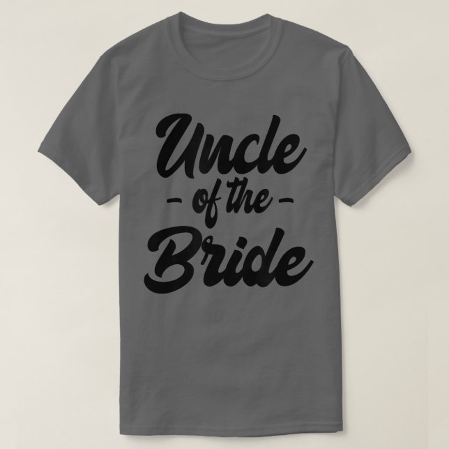 Camiseta Mens Uncle of the Bride  Distressed  (Frente do Design)