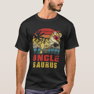 Camiseta Mens Uncle Saurus Dinosaur Funny Unclesaurus T Rex