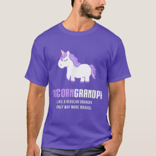 Camiseta Mens Unicorn Avô, Engraçado Presente Mágico