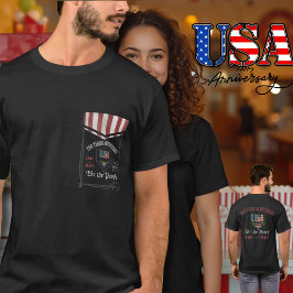 Camiseta Men's US 250 We the People Pocket-Style Patriotic 