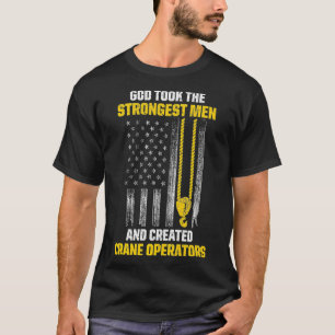 Camiseta Mens US Flag Operador Mais Forte