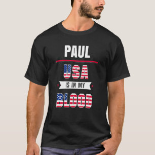 Camiseta Mens Usa Está No Meu Patriótico Paul
