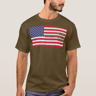 Camiseta Mens USA Flag Best Guiné Pig Pai Ever Patriótico F