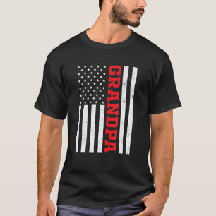 Camiseta Mens USA Flag Clássico Afastado Americano Patrióti